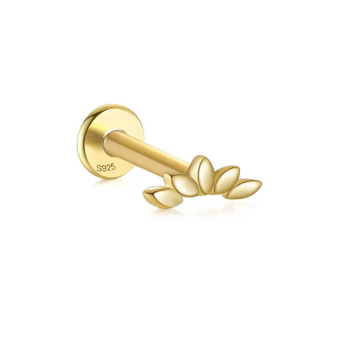 Lotus Flat Back Earrings