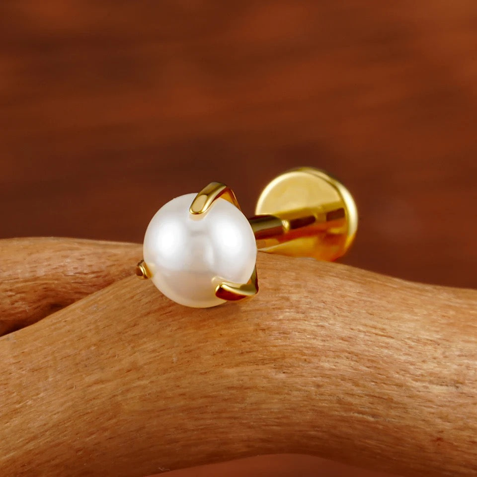 Titanium Pearl Flat Back