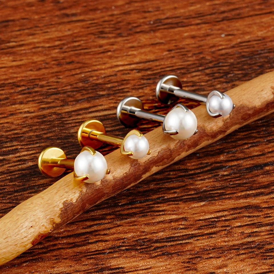 Titanium Pearl Flat Back