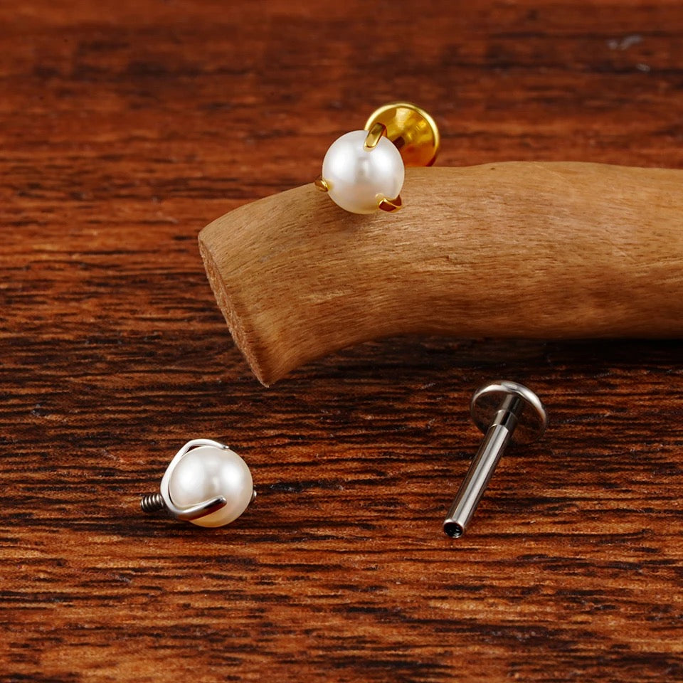 Titanium Pearl Flat Back