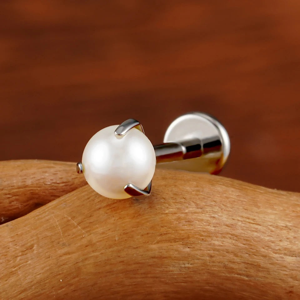 Titanium Pearl Flat Back