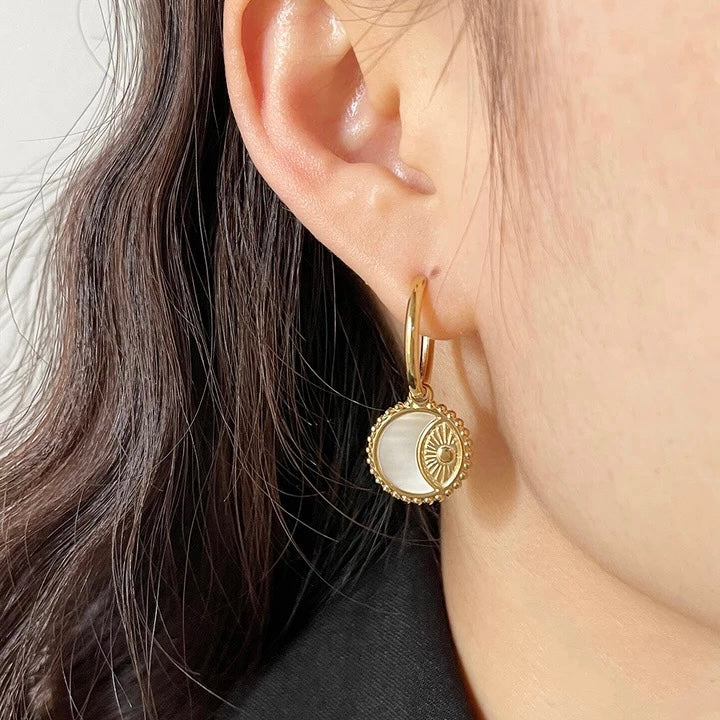 Celestial Huggie Earrings