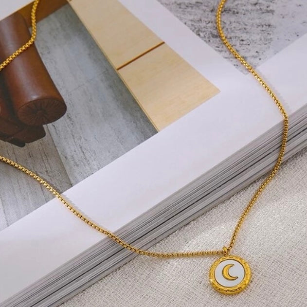 Crescent Moon Pendant Necklace