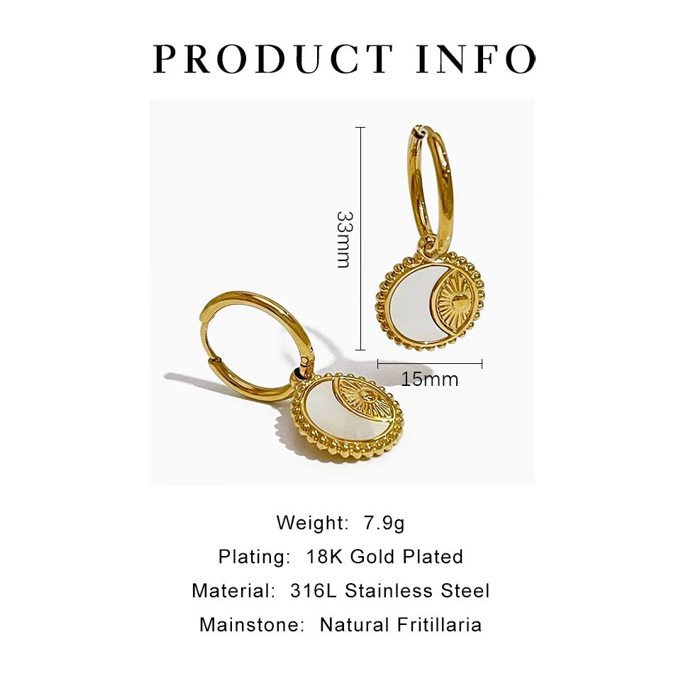 Celestial Huggie Earrings