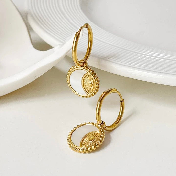 Celestial Huggie Earrings